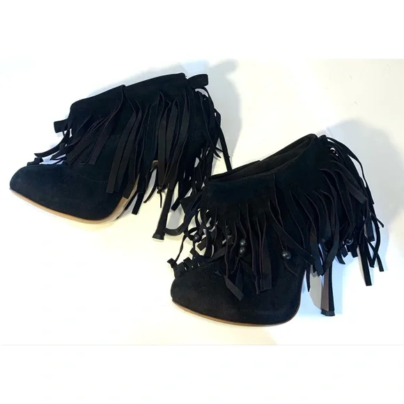 Vivienne Westwood Skyscraper Fringe Ankle Boots 39.5 Sz 8.5 - Picture 12 of 16